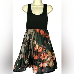 ALICE + OLIVIA PONTE FLORAL DRESS